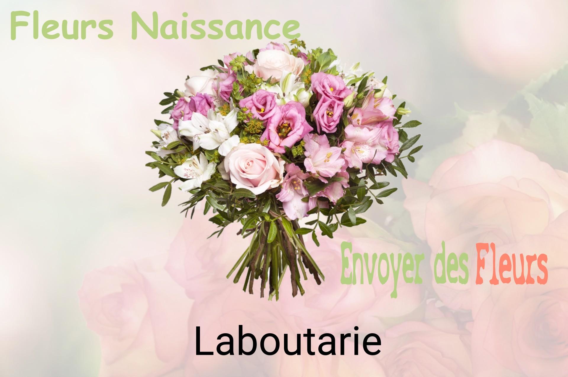 Bouquet de fleurs de naissance livré à Laboutarie
